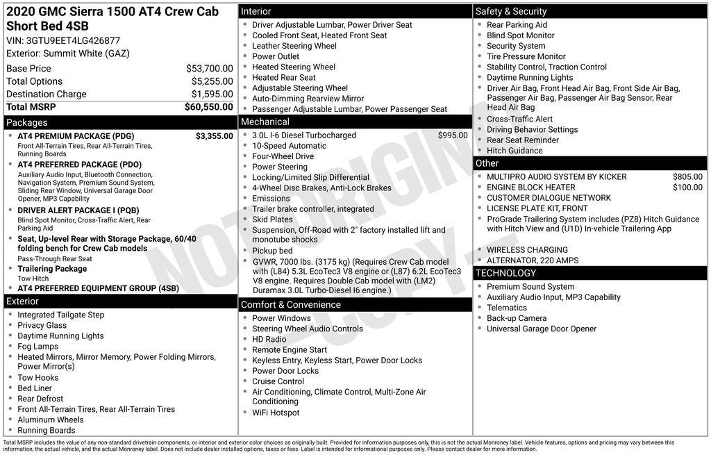 Used 2020 GMC Sierra 1500 AT4 w/ AT4 Premium Package image 6