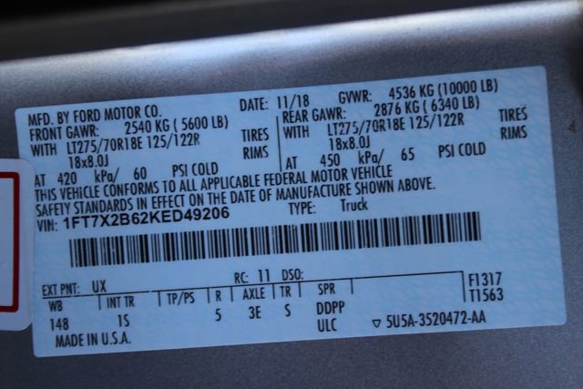 Used 2019 Ford F250 XL w/ STX Appearance Package AWD/4WD image 35