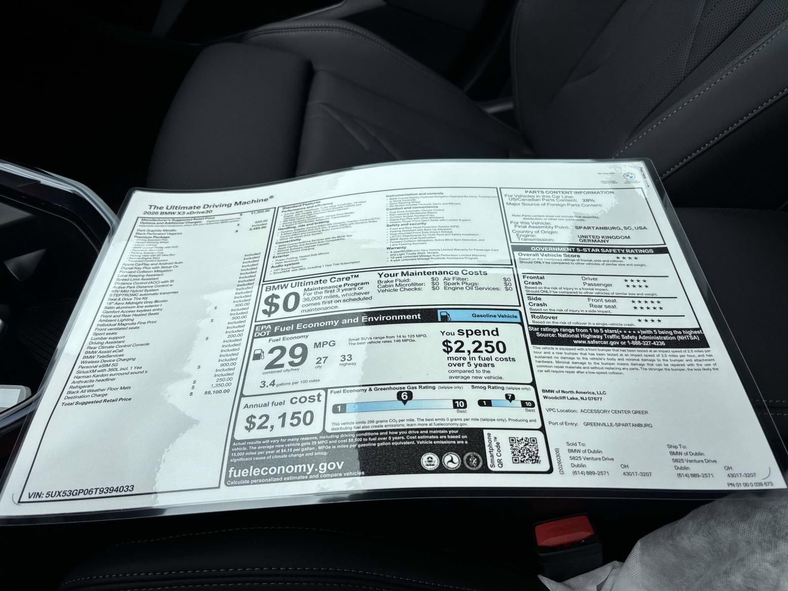 New 2026 BMW X3 xDrive30 image 19