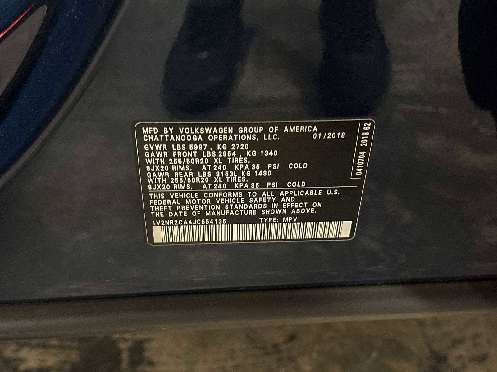 Used 2018 Volkswagen Atlas SEL Premium AWD/4WD image 14