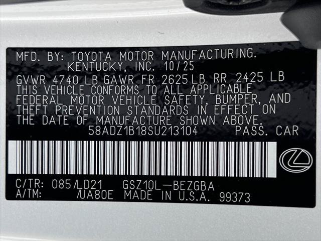 Certified 2025 Lexus ES 350 w/ Premium Package FWD image 22