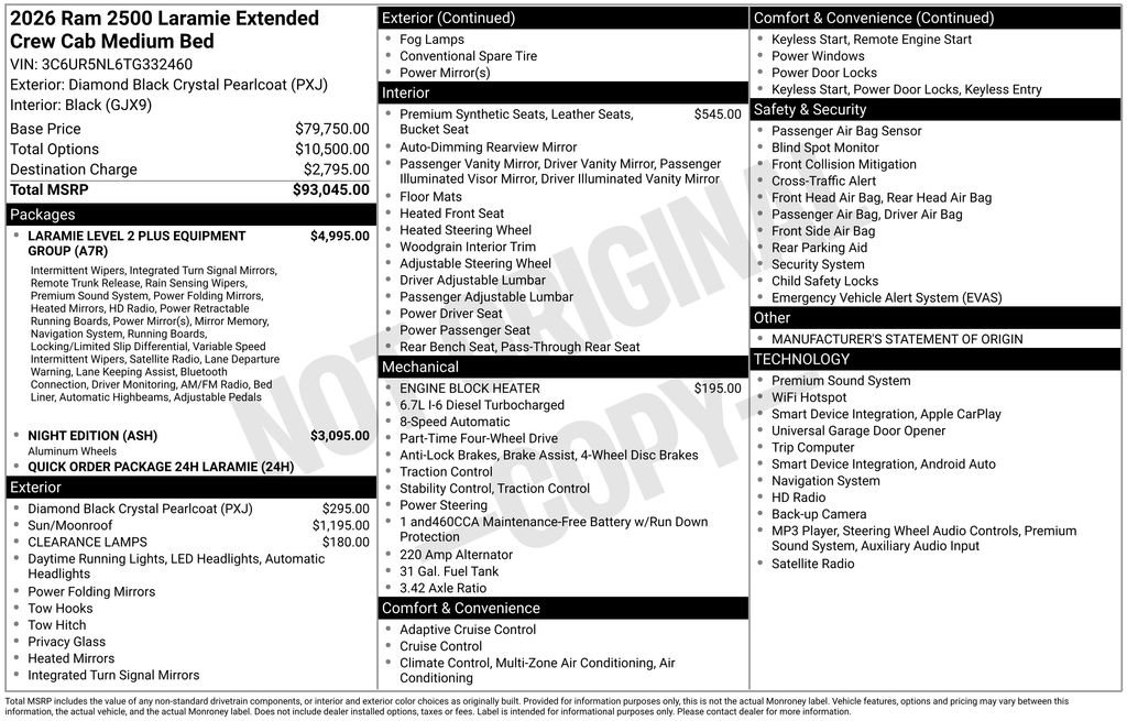 New 2026 RAM 2500 Laramie AWD/4WD image 10