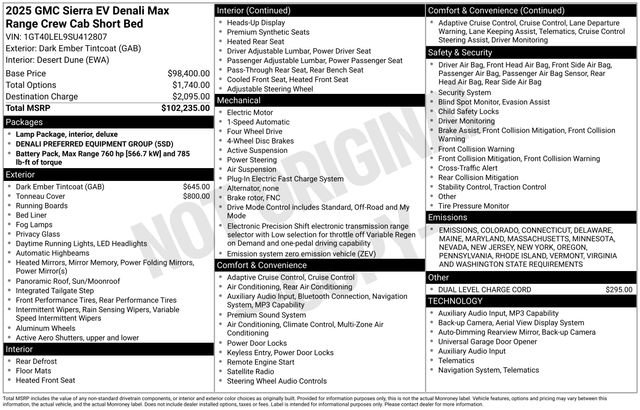 New 2025 GMC Sierra EV Denali image 50