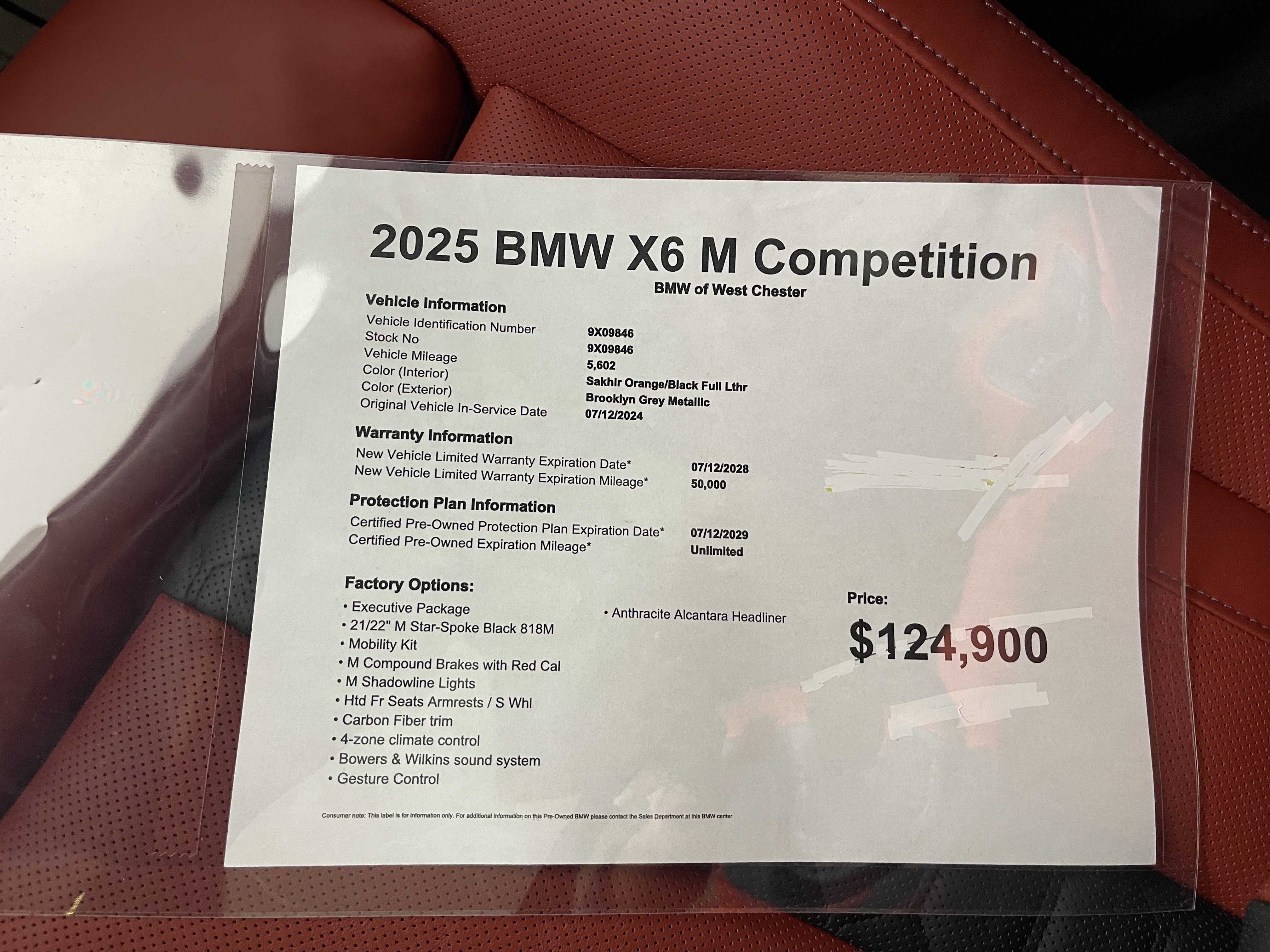 Used 2025 BMW X6 M Competition w/ Executive Package image 18