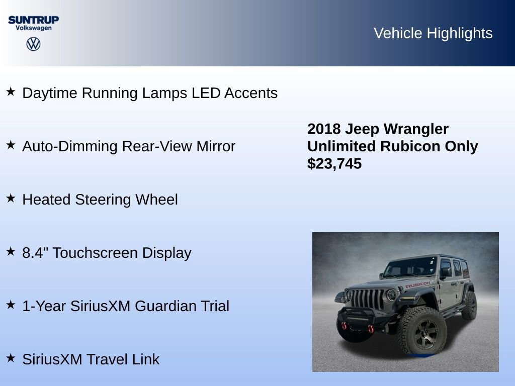 Used 2018 Jeep Wrangler Unlimited Rubicon image 25