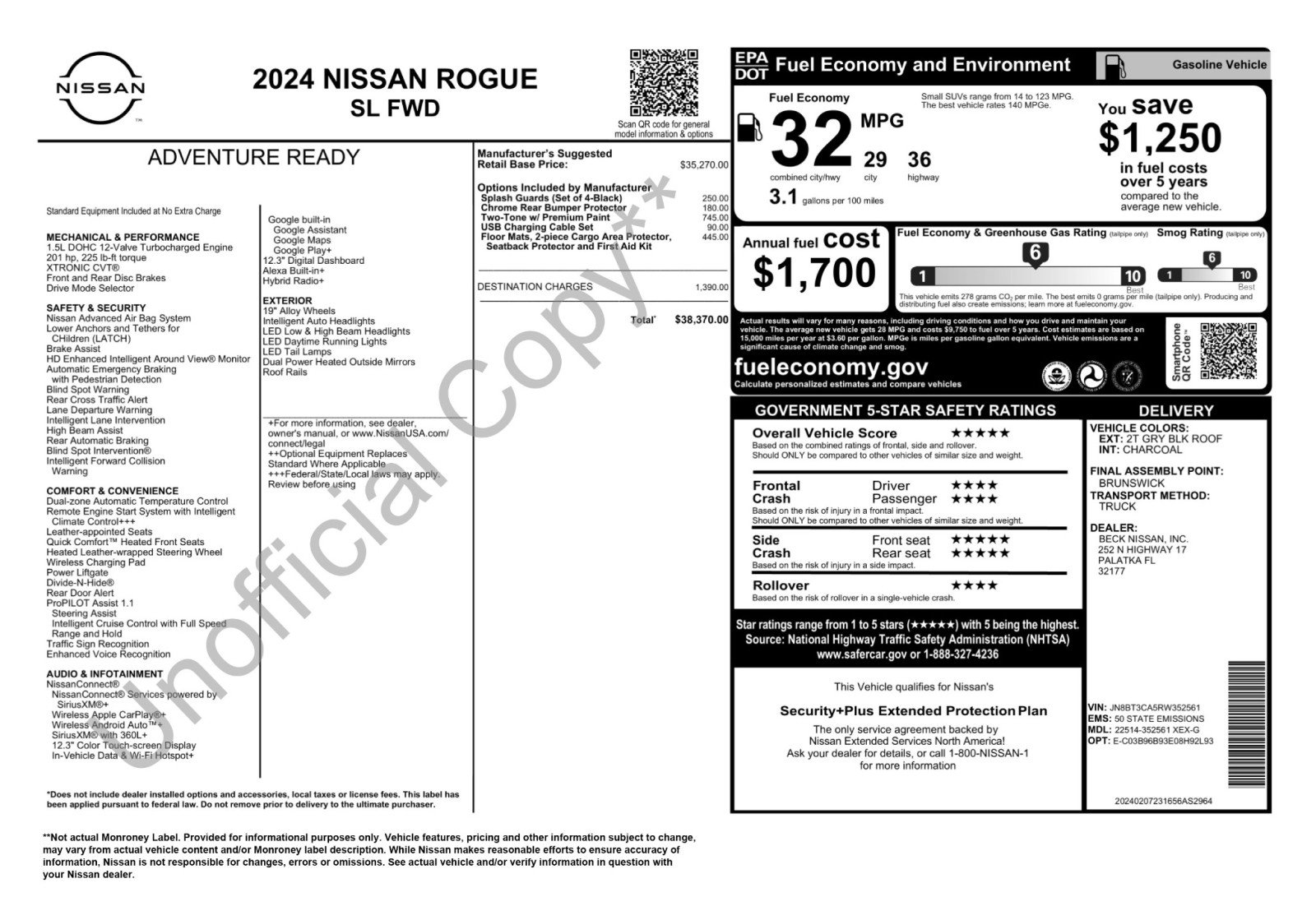 Used 2024 Nissan Rogue SL FWD image 49