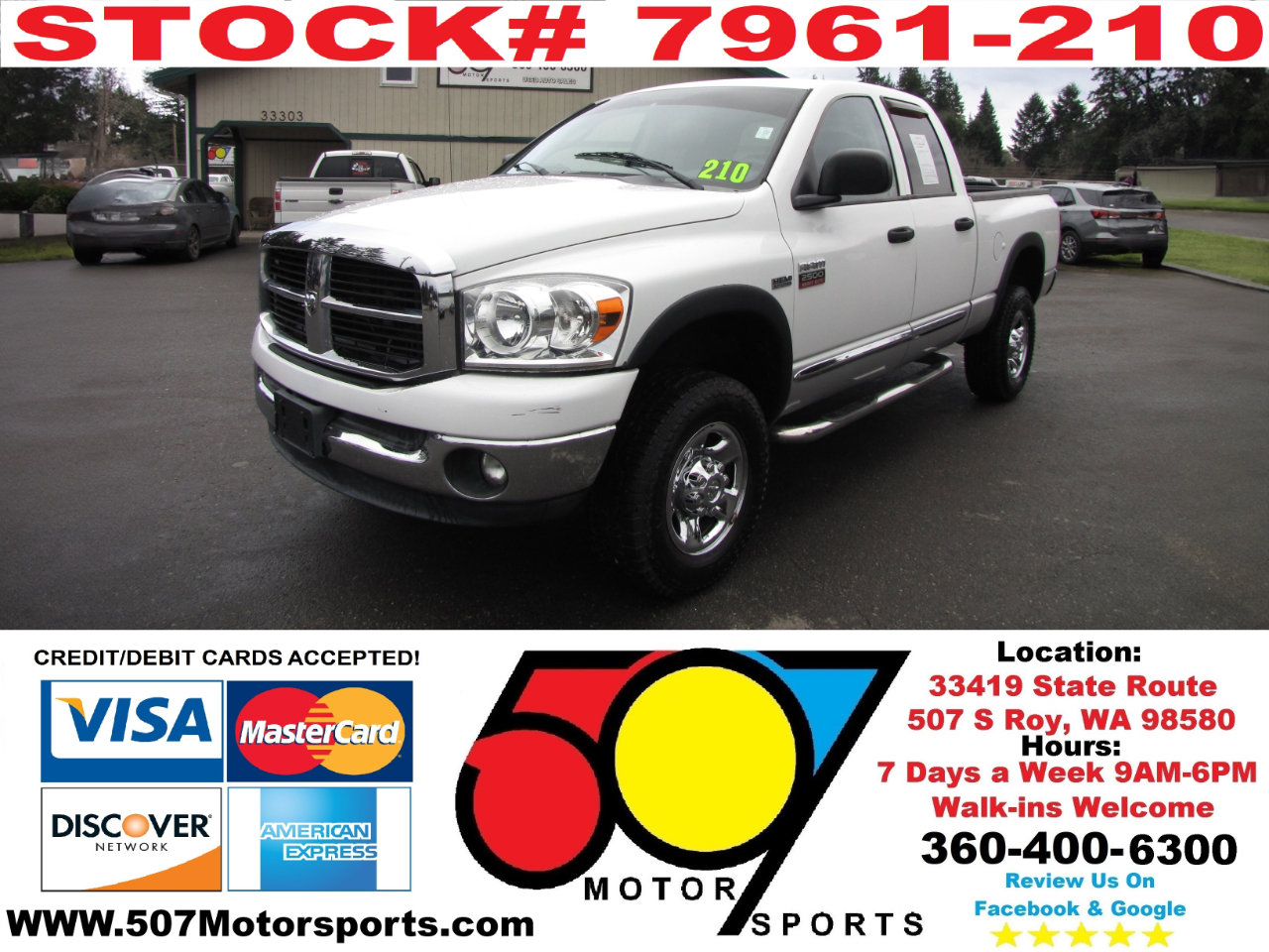 Used 2007 Dodge Ram 2500 Truck SLT w/ Trailer Tow Group