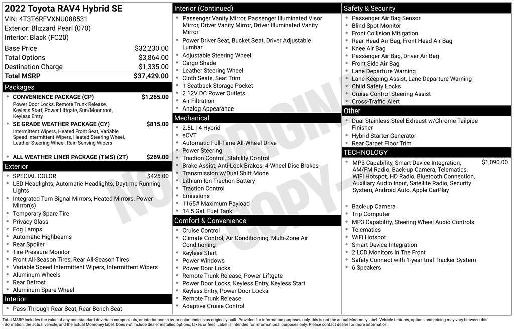 Used 2022 Toyota RAV4 SE w/ Convenience Package AWD/4WD image 14