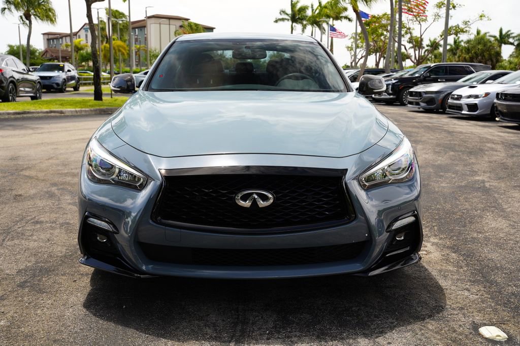 Used 2023 INFINITI Q50 Red Sport 400 w/ Carbon Fiber Package image 2