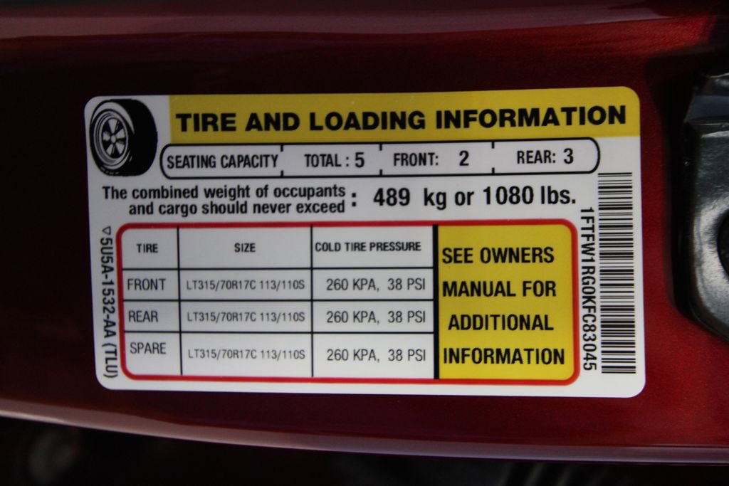 Used 2019 Ford F150 Raptor w/ Equipment Group 802A Luxury image 45