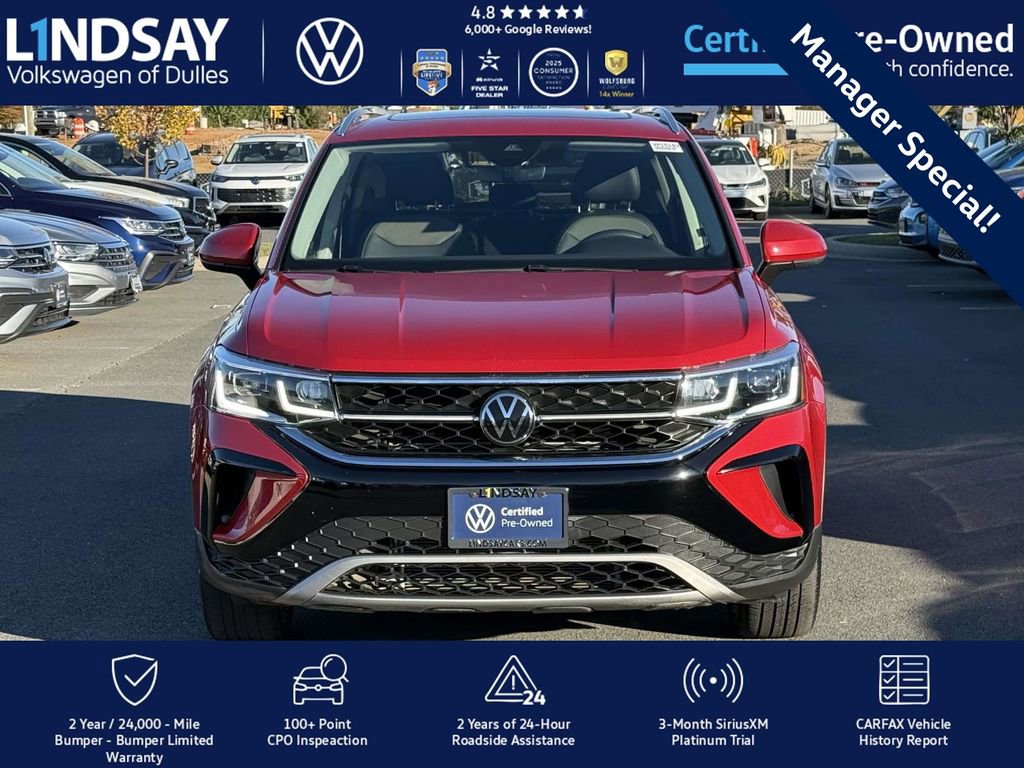 Certified 2022 Volkswagen Taos SEL image 2
