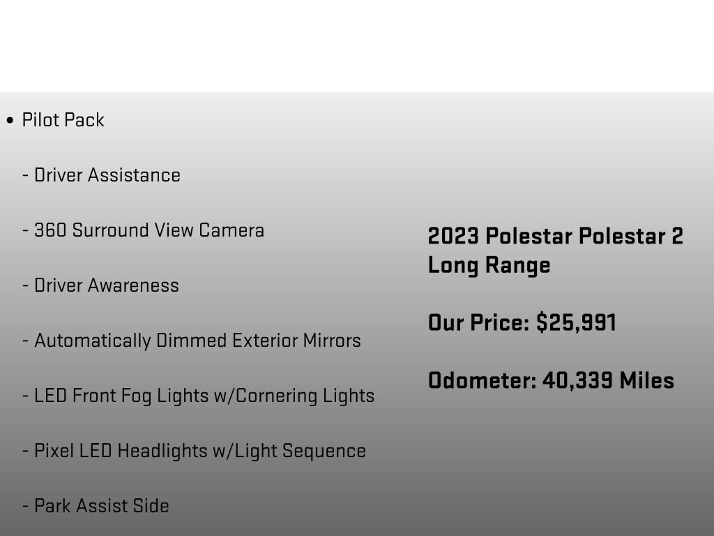 Used 2023 Polestar Polestar 2 w/ Pilot Pack image 6