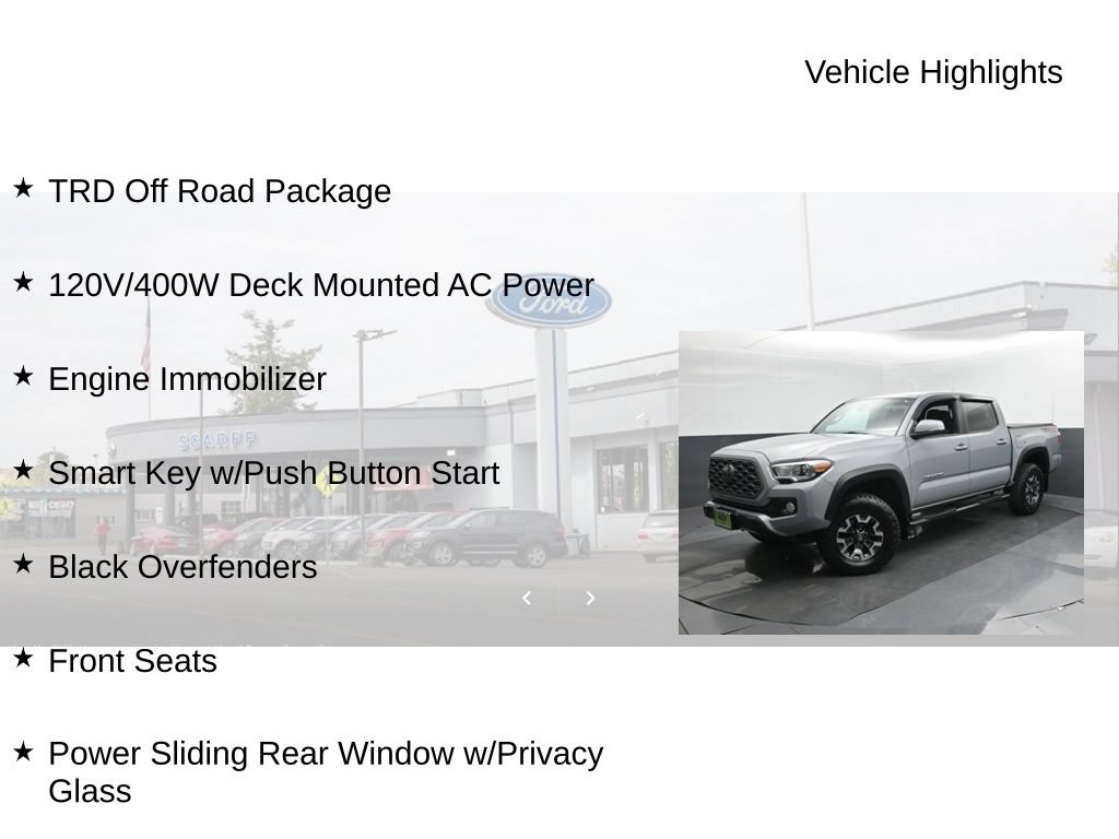 Used 2021 Toyota Tacoma TRD Off-Road AWD/4WD image 9