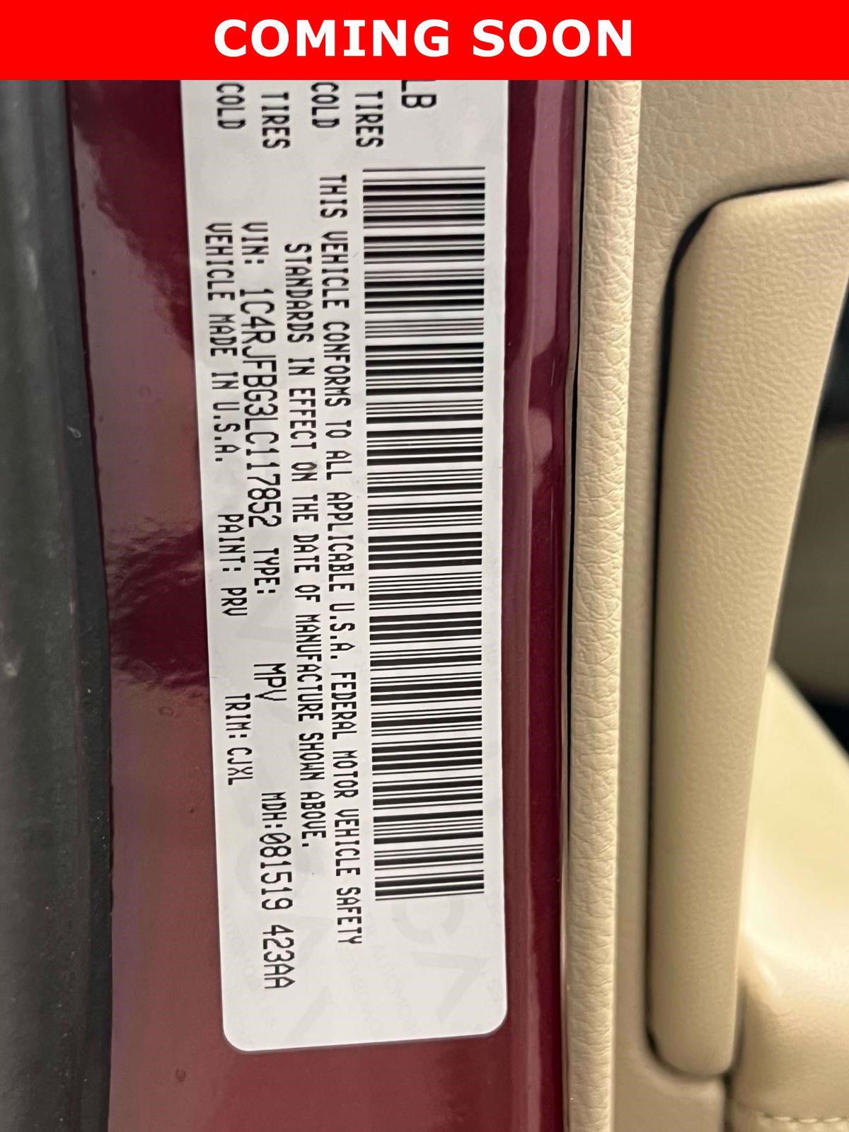 Certified 2020 Jeep Grand Cherokee Limited AWD/4WD image 21