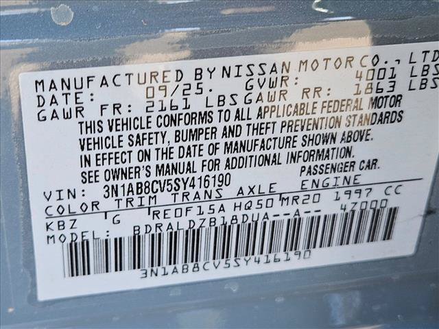New 2025 Nissan Sentra SV FWD image 16