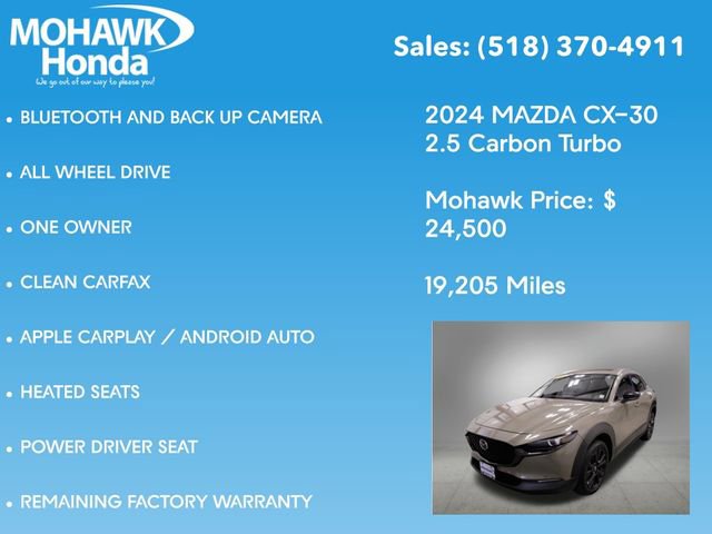 Used 2024 MAZDA CX-30 Carbon image 7
