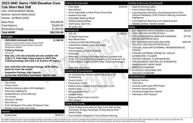 Used 2023 GMC Sierra 1500 Elevation w/ Preferred Package image 5