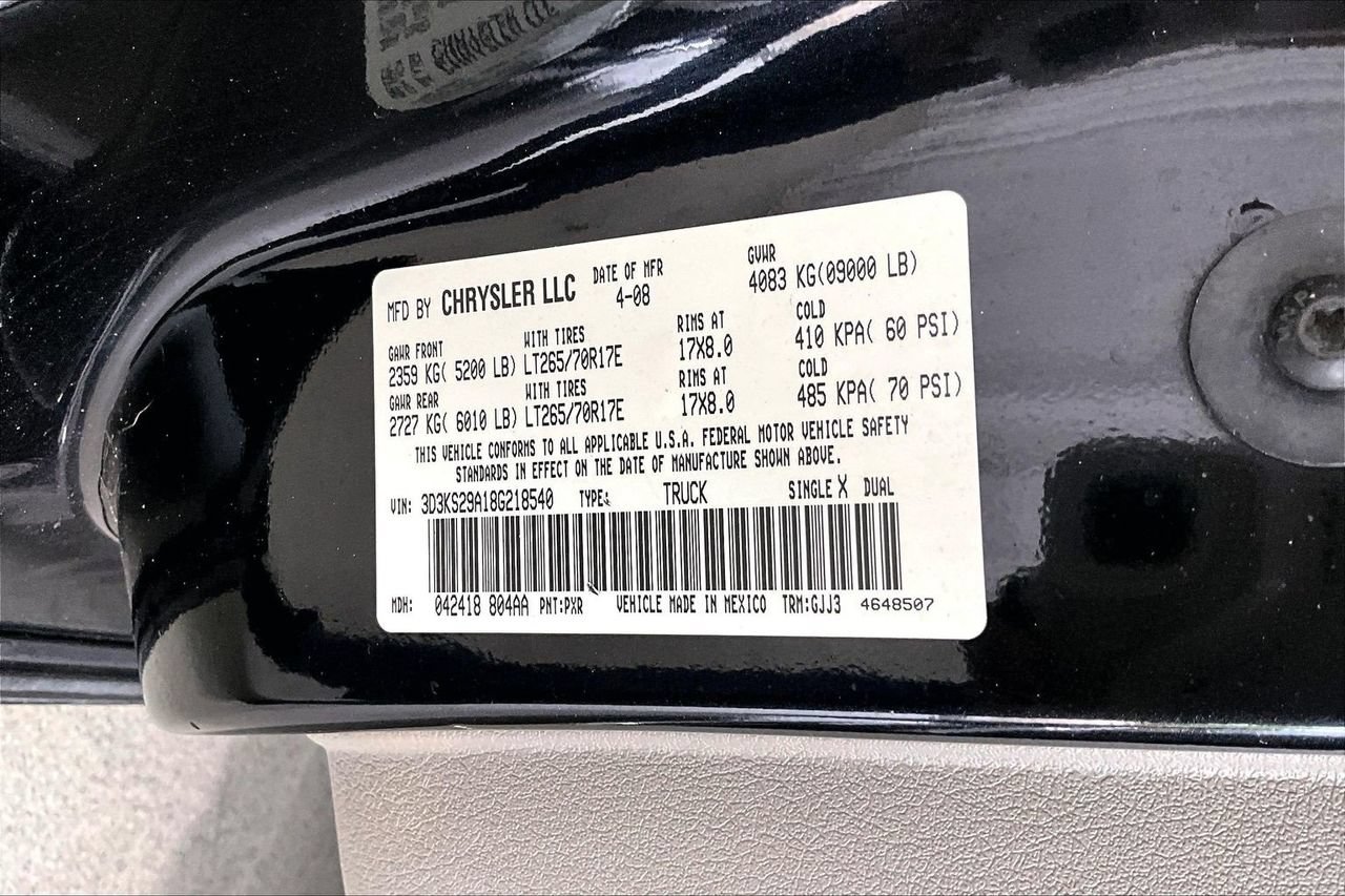 Used 2008 Dodge Ram 2500 Truck Laramie w/ Protection Group AWD/4WD image 8