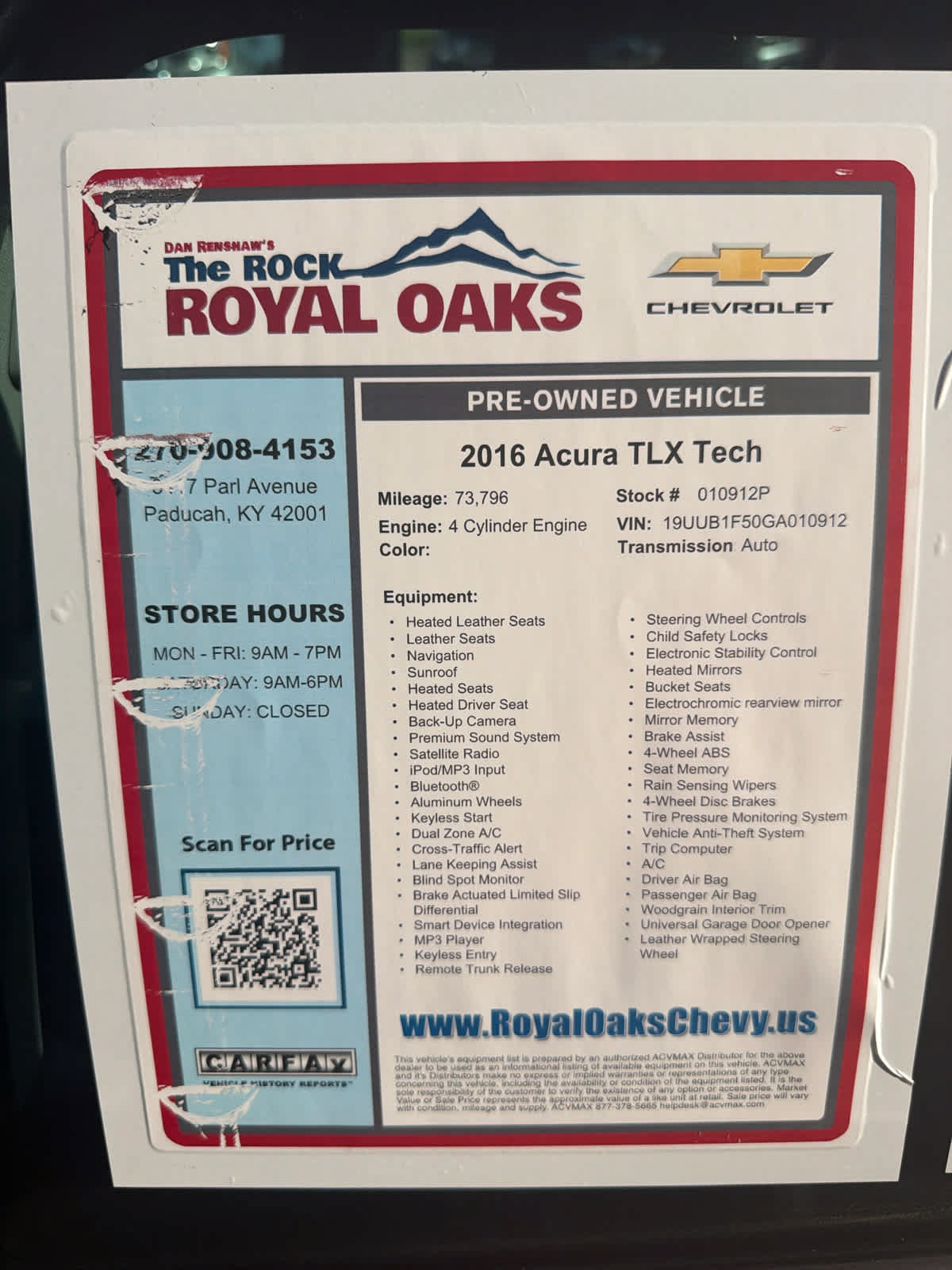 Used 2016 Acura TLX w/ Technology Package FWD image 29