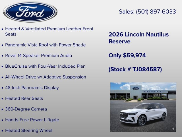 New 2026 Lincoln Nautilus Reserve AWD/4WD image 6