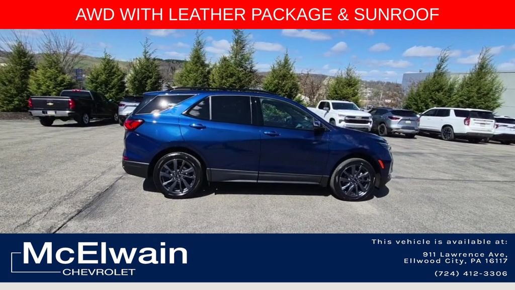 Used 2023 Chevrolet Equinox RS w/ RS Leather Package AWD/4WD video 2