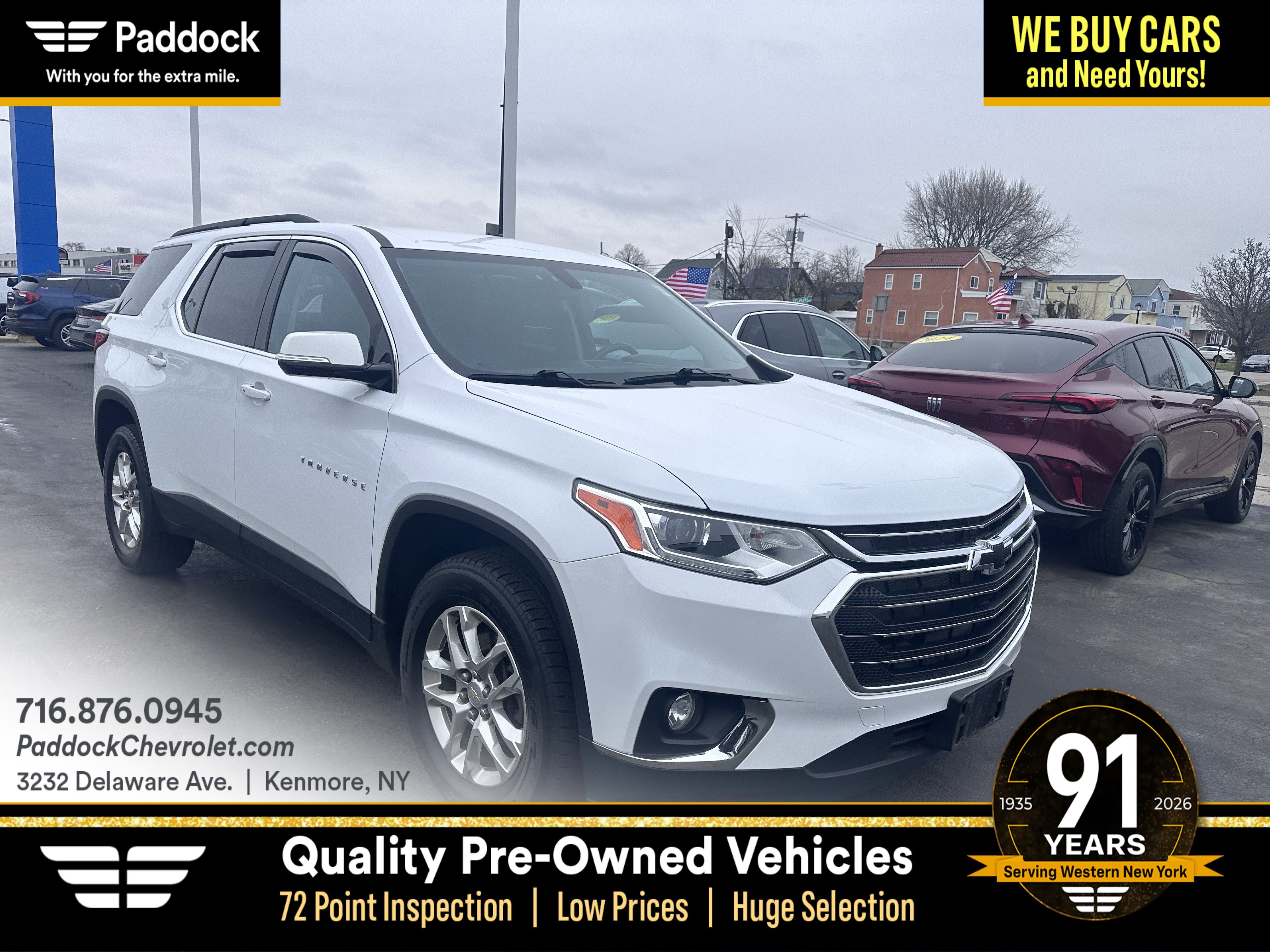 Used 2020 Chevrolet Traverse LT image 1