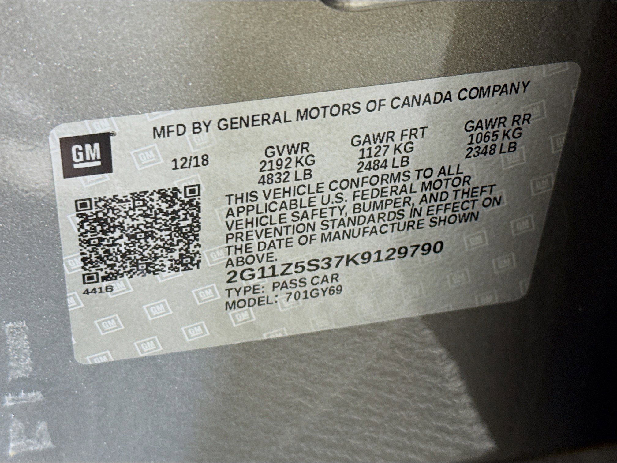 Used 2019 Chevrolet Impala LT w/ Sunroof and Spoiler Package image 72