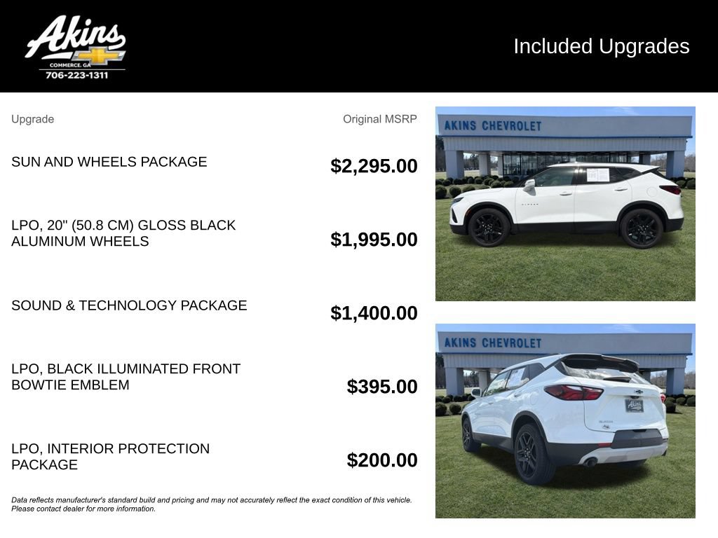 Used 2019 Chevrolet Blazer LT w/ Sun and Wheels Package FWD image 5