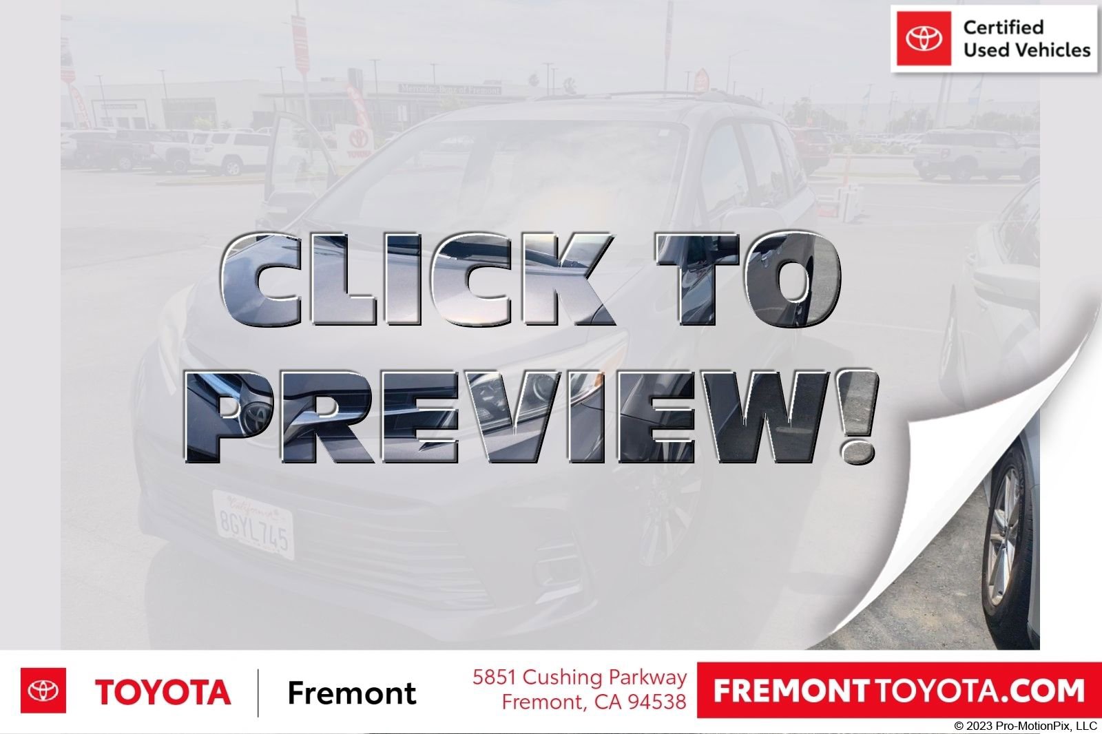 Certified 2018 Toyota Sienna Limited