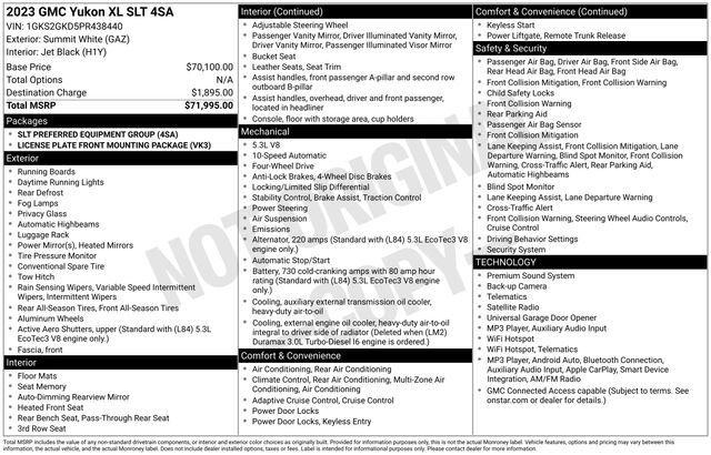 Used 2023 GMC Yukon XL SLT AWD/4WD image 26