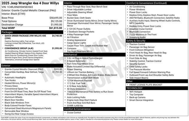 Used 2025 Jeep Wrangler Unlimited Sport S 4xe AWD/4WD image 7