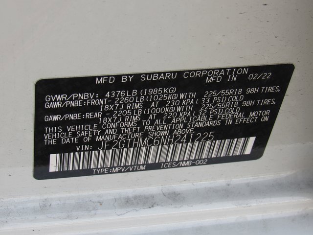 Used 2022 Subaru Crosstrek 2.5i Limited w/ Moonroof Package 1 image 14