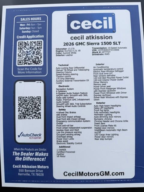 Used 2026 GMC Sierra 1500 SLT image 15