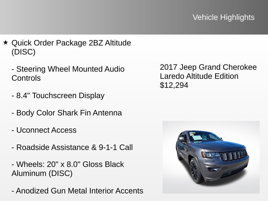 Used 2017 Jeep Grand Cherokee Altitude image 20
