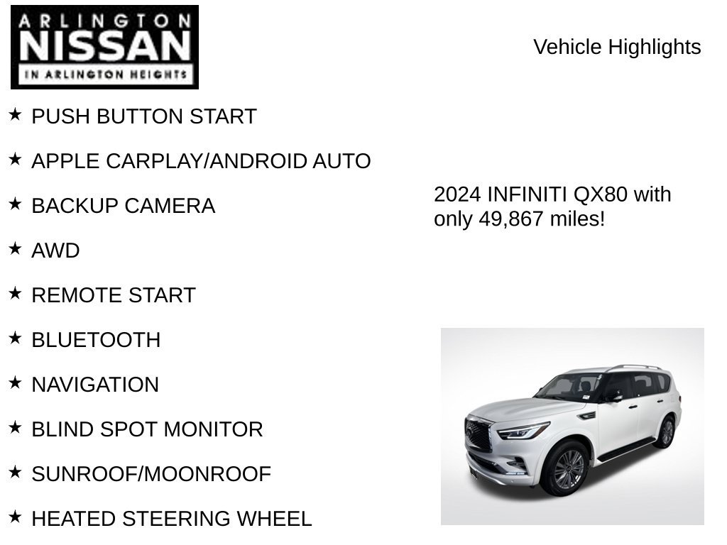 Used 2024 INFINITI QX80 Luxe AWD/4WD image 7