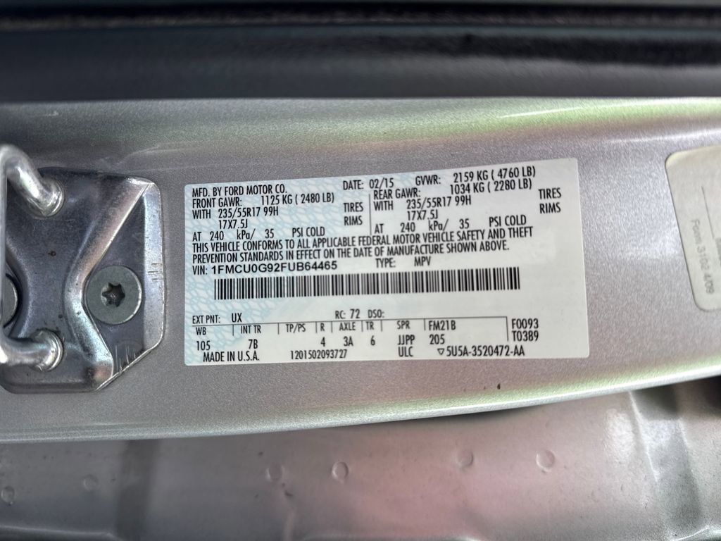 Used 2015 Ford Escape SE FWD image 19