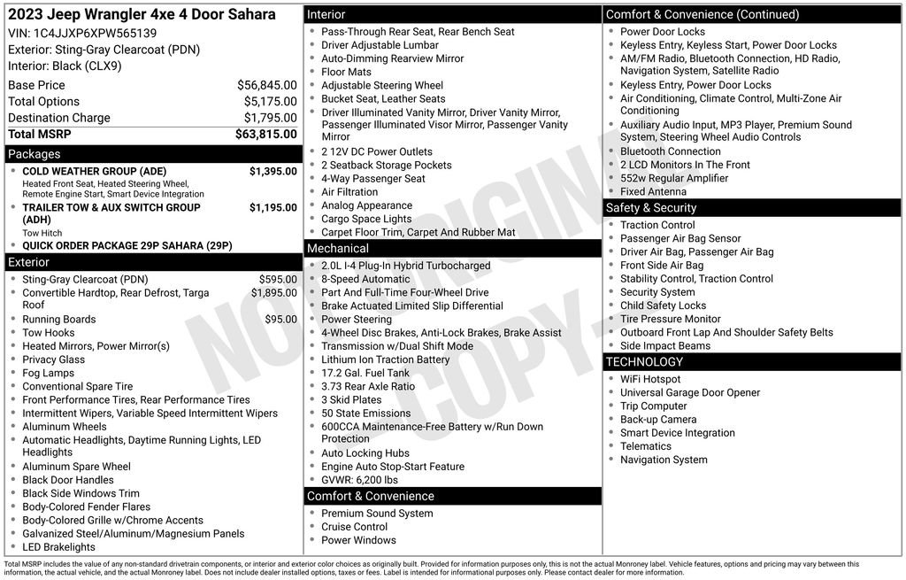 Used 2023 Jeep Wrangler Unlimited Sahara w/ Cold Weather Group image 36