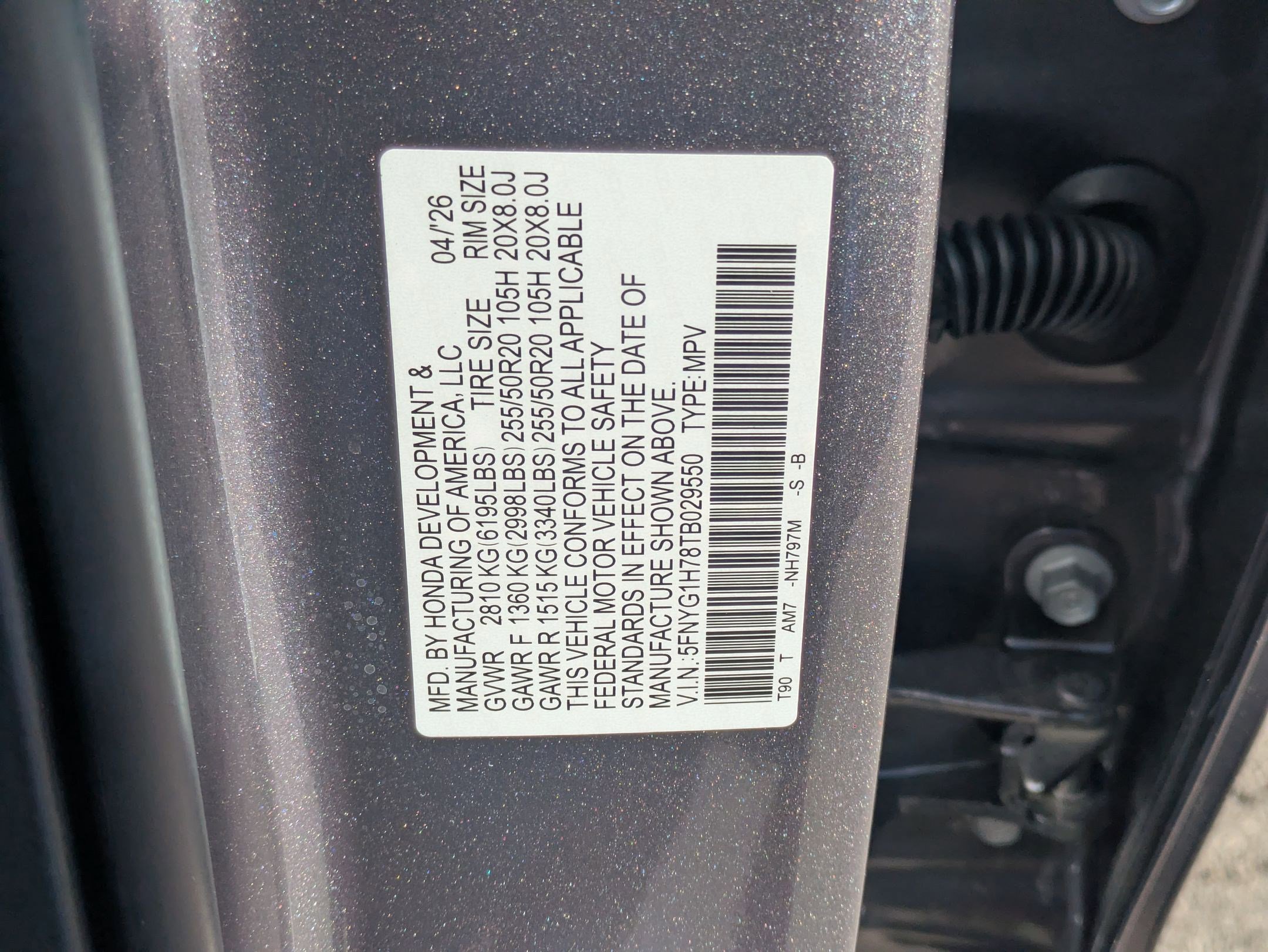 New 2026 Honda Pilot Touring image 18