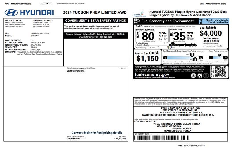 Used 2024 Hyundai Tucson Limited image 3