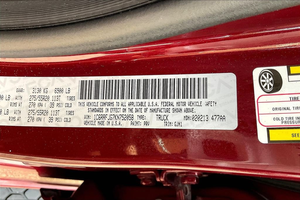 Used 2019 RAM 1500 Laramie AWD/4WD image 17