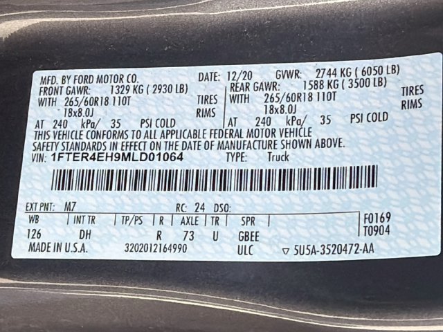 Used 2021 Ford Ranger Lariat w/ Equipment Group 501A High RWD image 39
