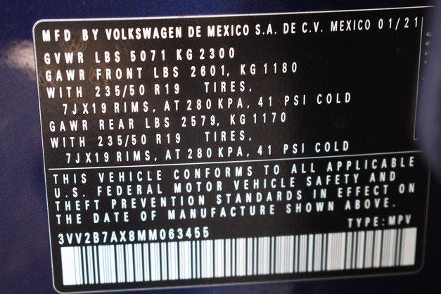Used 2021 Volkswagen Tiguan SEL AWD/4WD image 34