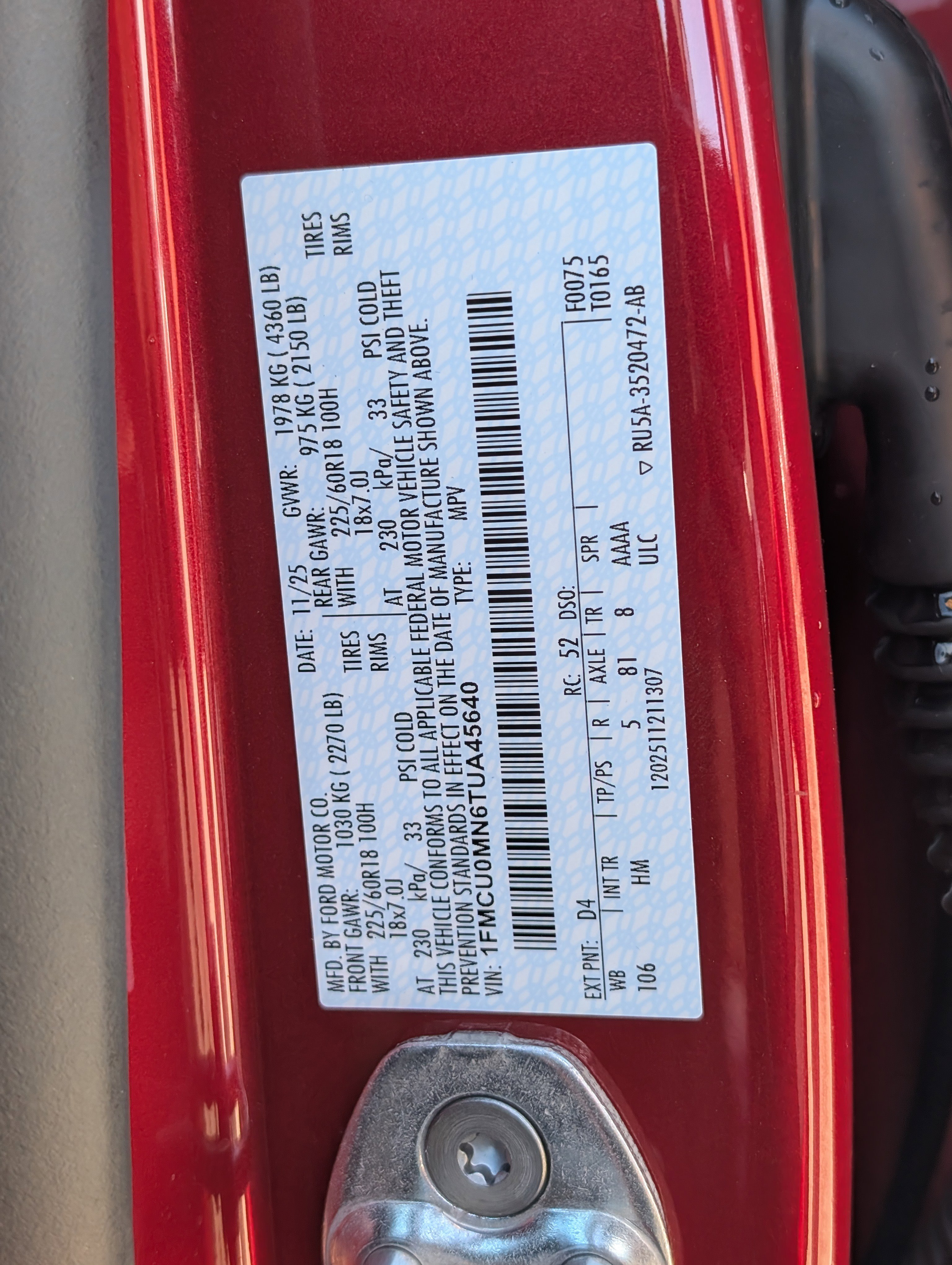 New 2026 Ford Escape ST-Line w/ Tech Pack #1 FWD image 25