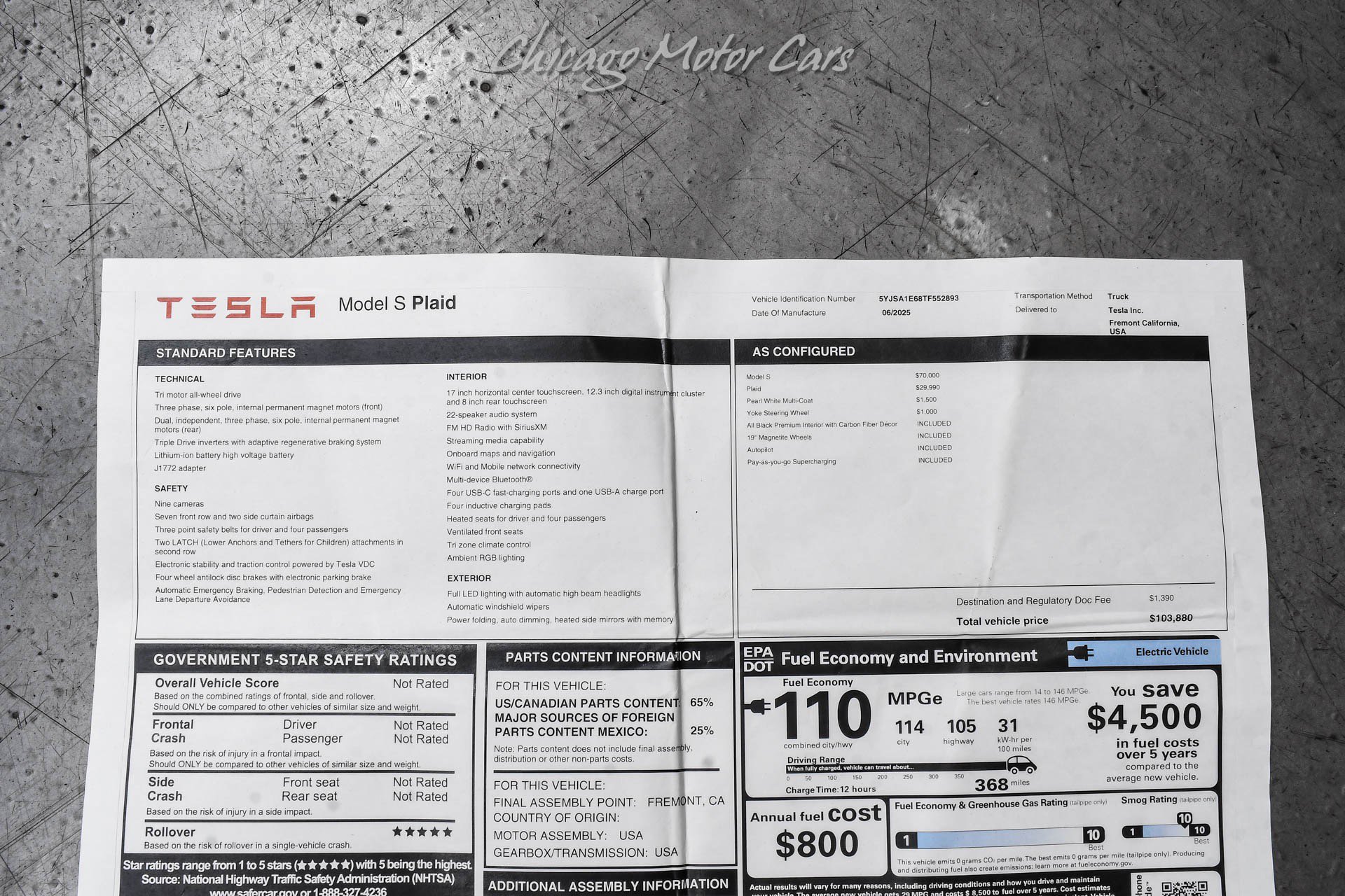 Used 2026 Tesla Model S Plaid AWD/4WD image 19