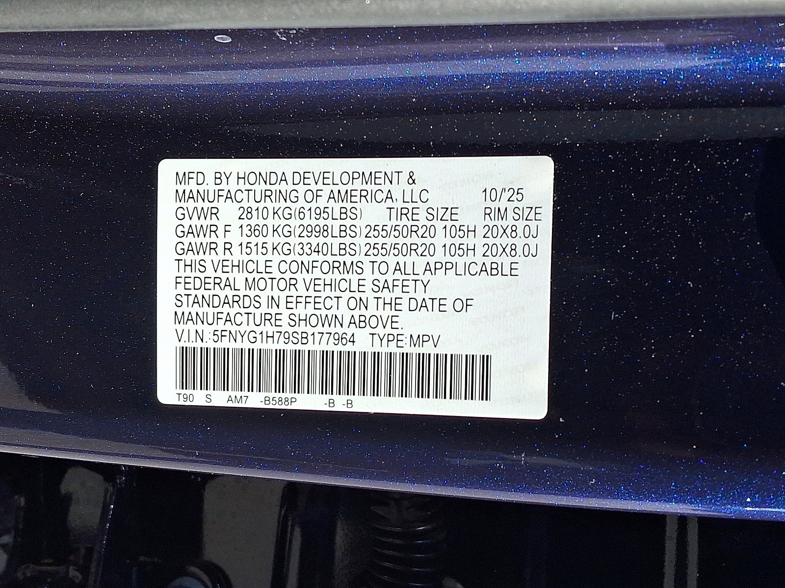 New 2025 Honda Pilot Touring image 10