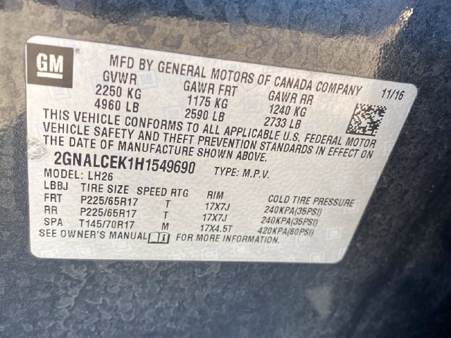 Used 2017 Chevrolet Equinox LT w/ Convenience Package FWD image 25