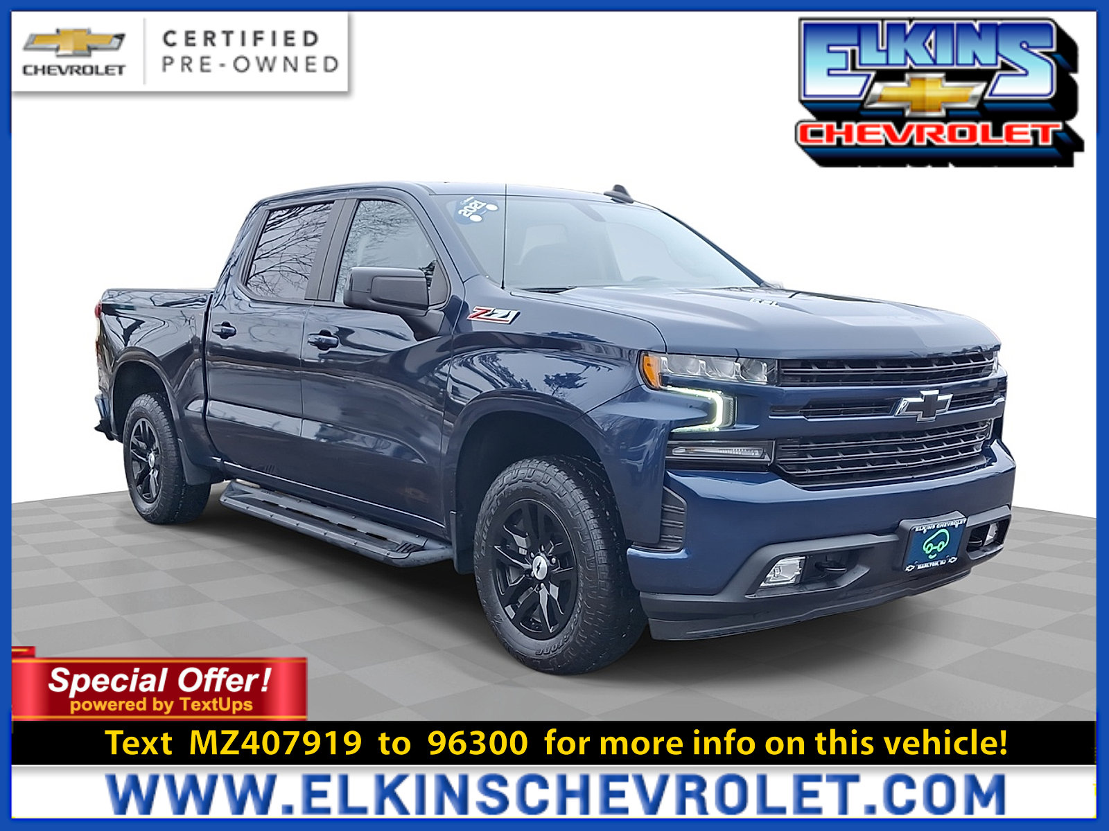 Certified 2021 Chevrolet Silverado 1500 RST w/ Z71 Off-Road Package image 1