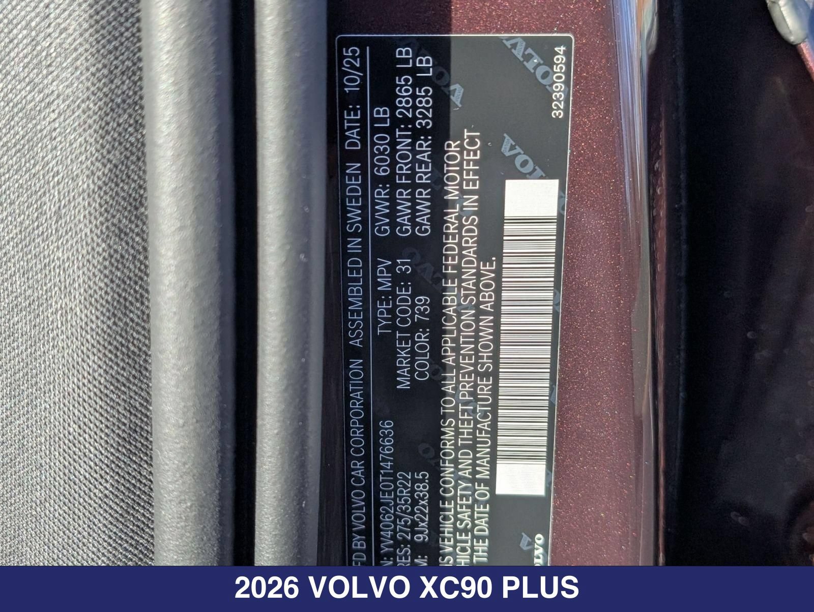 New 2026 Volvo XC90 B6 Plus w/ Protection Package Premier AWD/4WD image 27