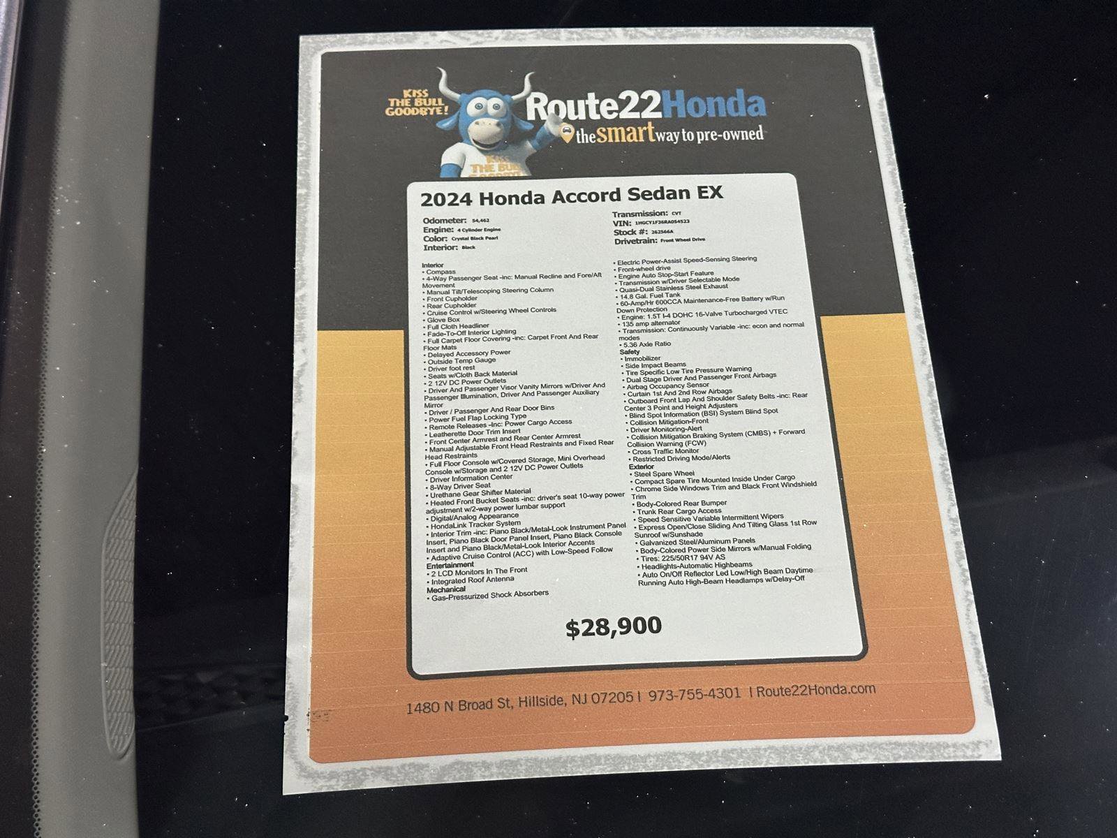 Certified 2024 Honda Accord EX image 40