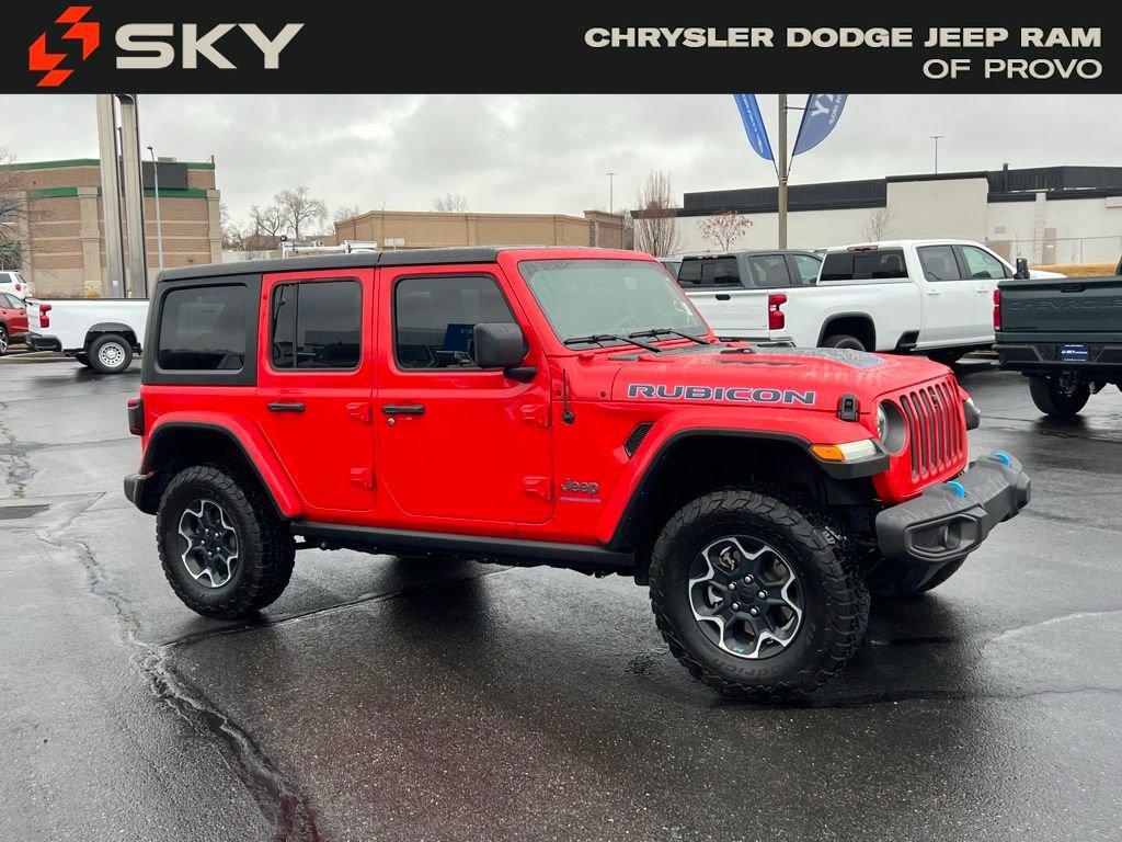 Used 2023 Jeep Wrangler Unlimited Rubicon 4xe w/ Cold Weather Group image 4